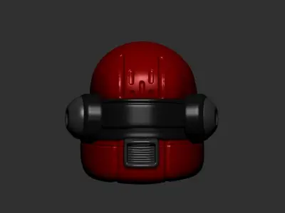 helmet high poly sculpt 3d printable ver 7 3D model 3D model 81