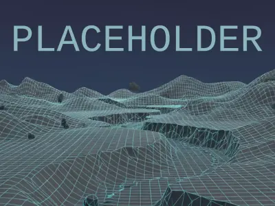 Mountain Village At Dusk 3D model