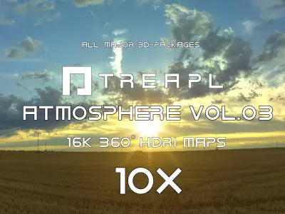 10X HDRI SKIES TREAPL ATMOSPHERE VOL03 - BUNDLE - 360 SKIES Texture
