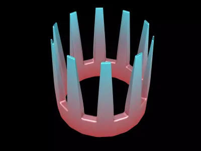 Crown v1 006 Low-poly 3D model
