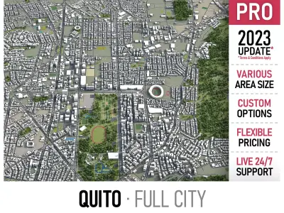 Quito  Low-poly 3D model