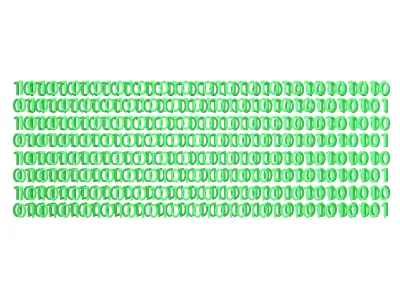 Binary 3D Style Background V2 001 3D model