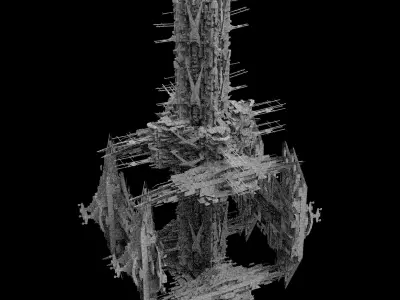 Mega city Complex Tower 1 3D model