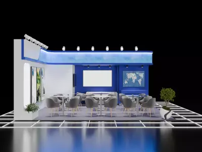 Exhibition Stand 3D model 4