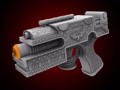 Eisenhorn Pistol Prop Cosplay 3D print model