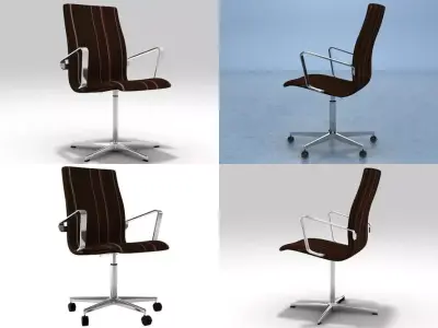 Oxford Low Backrest 3D model