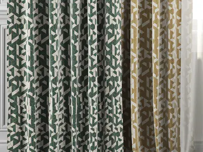 Curtain Set 40 3D model