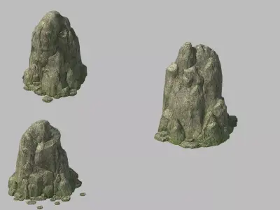 Tongtianhe - rock 02 3D model