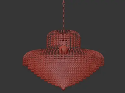 Chandelier Salentino E 1 5 80 100 G 3D model