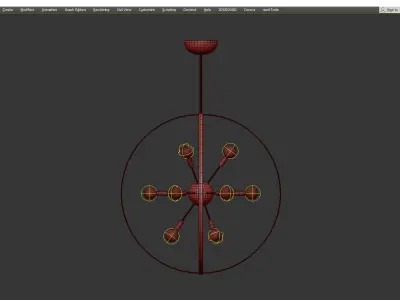  Marly 12 Light Chandelier Low-poly 3D model