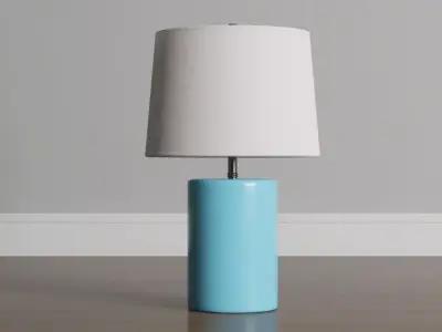  Blue Table Lamp Light 3D model