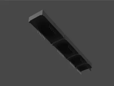 Controllable 7 Segment for Blender Low-poly 3D model