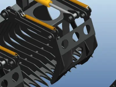 Grass grabber equipment 3D model