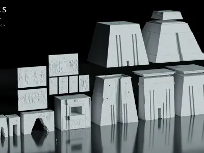 Echoes of Egypt - Kitbash Pack Vol 1 3D model