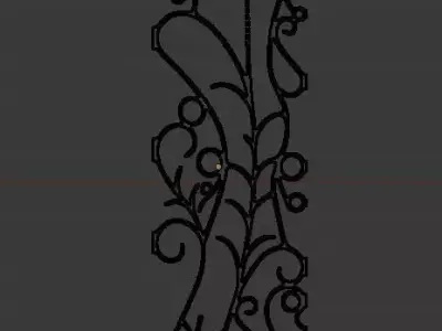 ferforje scroll design Free 3D model