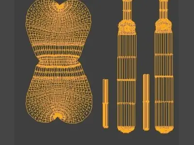 lightbulb light bulb on plate Free 3D model