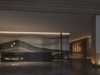 cafe  lobby  3D model