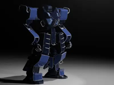 GridLock Grunt Low-poly 3D model