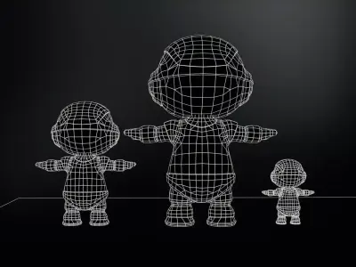Minirobotic8 Low-poly 3D model