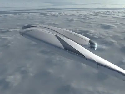 Asymmetric Spaceship 3D model