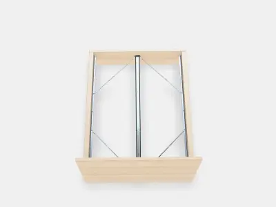 MALM Bed frame high 15 Low-poly 3D model