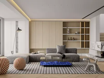 apartment interior scenes       3D model 8