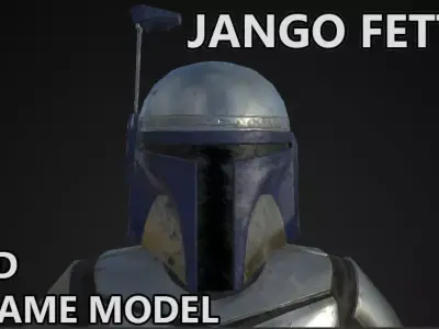 Jango Fett Low-poly 3D model