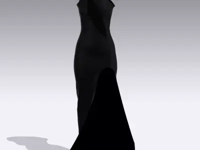 Dress black 3D model
