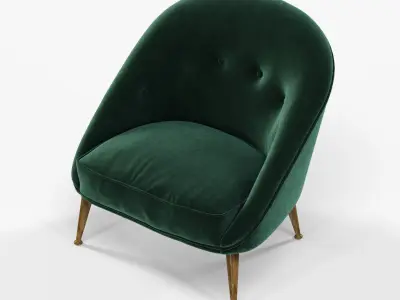 Brabbu Malay armchair 3D model