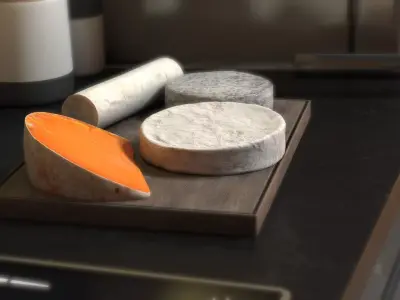 Cheese Board  Low-poly 3D model