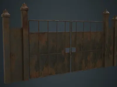 Gate 3B Low-poly 3D model