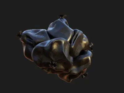 Trash bag asset 3D model