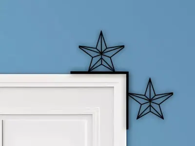 Star Door Corner Decor 3D print model order