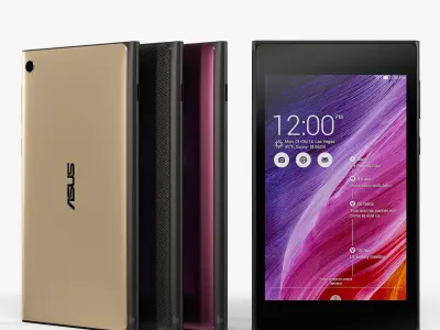 Asus MeMo Pad 7 ME572C tablet Low-poly 3D model