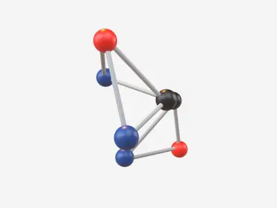 Molecular v1 004 Low-poly 3D model