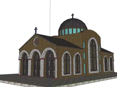 Architecture-Religion-God-Culture-Temple-081 church 3D model
