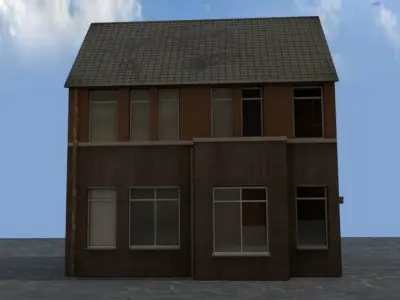 City house Low-poly 3D model buy