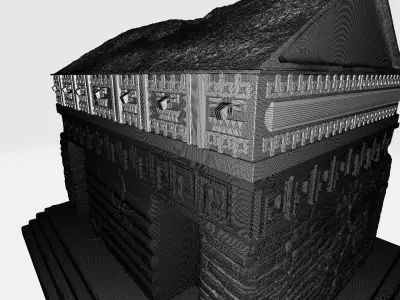 The build of Maya 3D print model