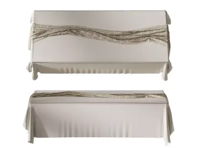 Set of tablecloths 3D model