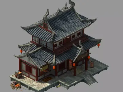 Peach Blossom Island - Tower 12 3D model
