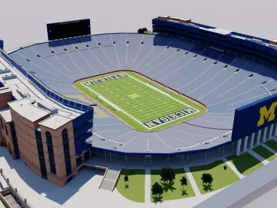 Michigan Stadium - USA 3D model