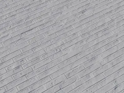 Old Red Clay Brick Wall PBR Texture Texture