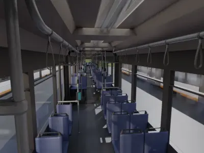 RNV 8 Tram Set  Low-poly 3D model