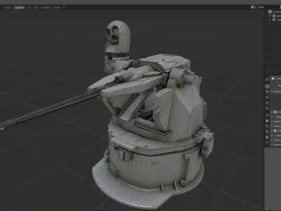 scifi-model561 scifi weapon 3D model