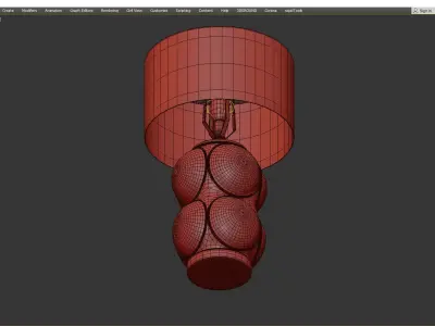 Bubble Bubble Table Lamp Low-poly 3D model