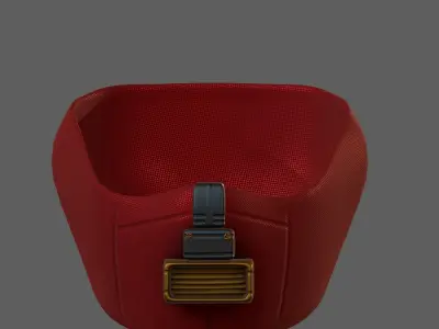 Gas mask helmet 3d model scifi Low-poly  Low-poly 3D model 340