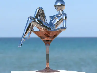 sexy robot Sci-fi Robotic 3D print model