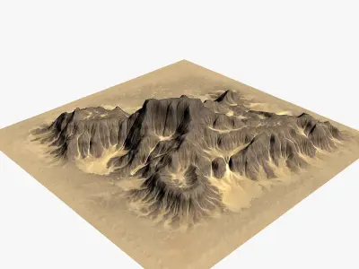 Brown B 29042015 Low-poly 3D model