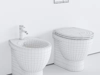 Ceramica Catalano New light WC Low-poly 3D model