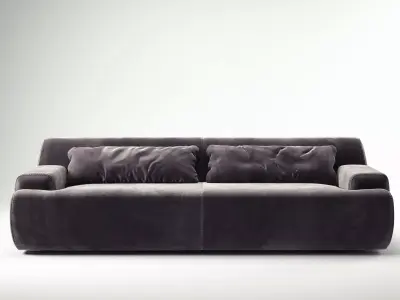 Norton sofa velvet 3D model